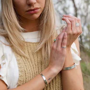Boho girl wearing boho jewellery